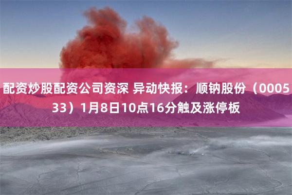 配资炒股配资公司资深 异动快报：顺钠股份（000533）1月8日10点16分触及涨停板